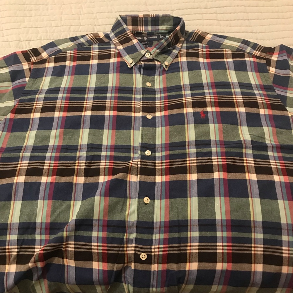 Ralph Lauren short sleeved Madras shirt